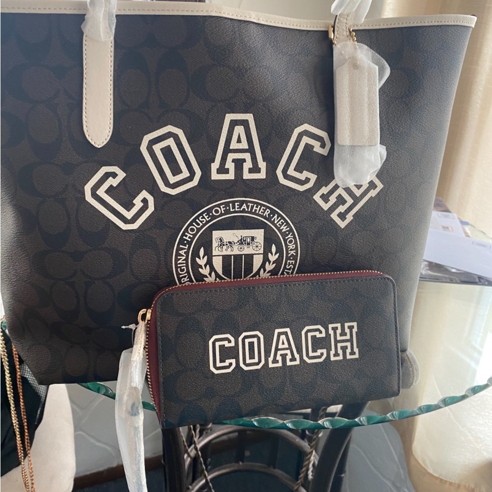 Coach Varsity Tote + Wallet